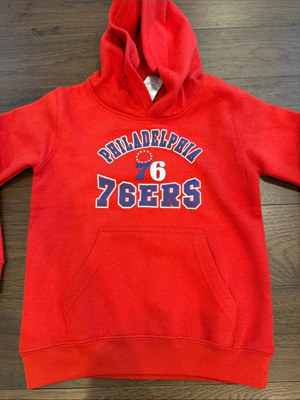 Philadelphia 76ers Red Kids Hoodie - NBA Licensed Size Large / 7 - C56-009